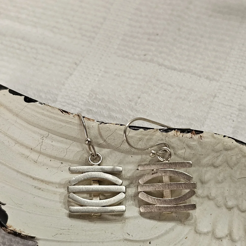 Heather Murray 925 Silver Garden Gate Earrings - Picture 5 of 11